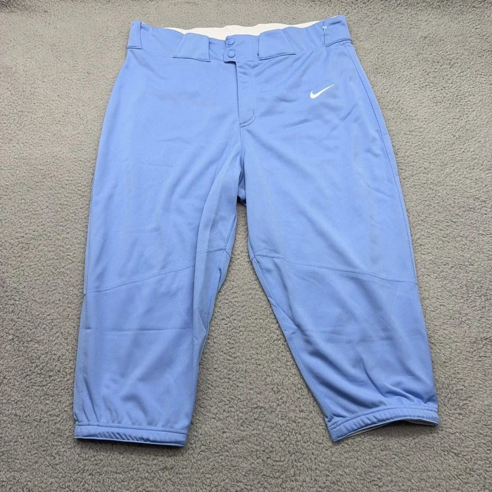 NWT Nike BQ5400-448 Mens Size XL Baby Blue Team Vapor Select High Baseball Pants